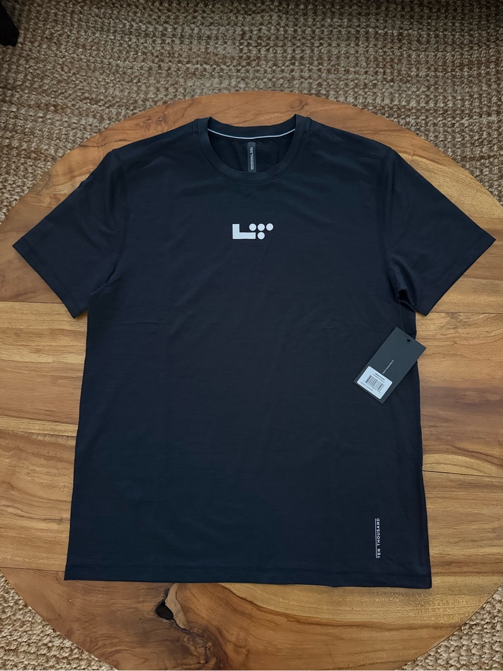 Life Time Fitness Instructor Men's Black Logo Crew Neck Tee